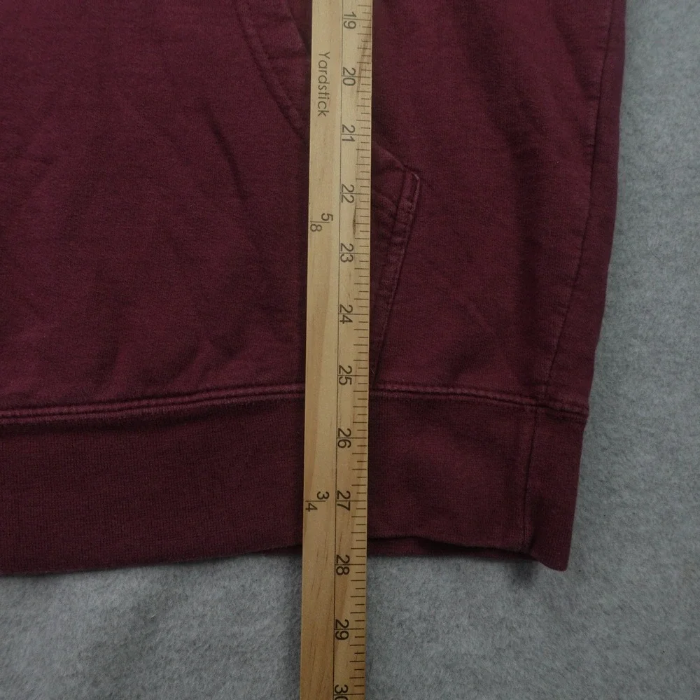 True Religion Hoodie Mens Large‎ Maroon Casual Pullover Logo Sweatshirt